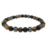 "Triple Protection" - Hématite - Œil de tigre - Obsidienne